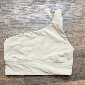 lululemon athletica Beige One-Shoulder Sports Bra